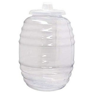 5 Gallon Glass Barrel Jar Vitrolero Aguas Frescas Water Juice Beverage  Container With Lid Fiesta Catering Party Wedding