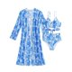 thumbnail image 1 of Traje de Baño de Bikini de Mujer Tiras Impresas V Cuello Sexy Dividido Tres Piezas, Traje de Baño de Poliéster para la Piscina, la Playa Y las Vacaciones de Verano, 1 of 8