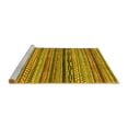 thumbnail image 2 of Ahgly Company Machine Washable Indoor Rectangle Abstract Yellow Modern Area Rugs, 2' x 3', 2 of 4