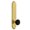 Polished Brass, variant on Grandeur 852861 Arc Solid Brass Tall Plate Dummy Door Knob Set - Nickel