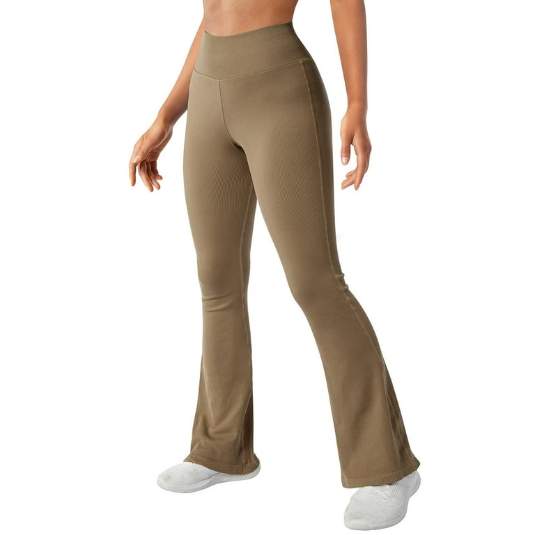 adviicd Yoga Pants For Women Yoga Dress Pants High Waist Yoga Pants with  Pockets, Tummy Control, Workout Pants for Women Yoga Leggings Khaki XL 
