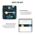 thumbnail image 5 of Yiaed Space and Animals Print Tissue Box Cover, PU Leather Decorative Organizer for Tabletop, Bathroom, Car, Office Creative Decorative, 5 of 7