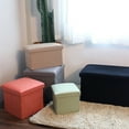 thumbnail image 2 of Kmxyo Storage Box Strong Load Bearing Capacity Foldable Fabric Versatile Storage Ottomans Cube Seat for Home, 2 of 8