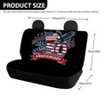 thumbnail image 4 of Uourmeti 4th of July Non-Slip Replacement Seat Protectors Set of 2 Waterproof All Weather Car Back Seat Cover for Auto Car Interior, 4 of 7