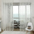 thumbnail image 3 of pitrice Home Hotel Window Curtain Replacement Bedroom Breathable Full Drape Privacy Protection Decoration Furniture Accessory White, 3 of 8