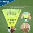 thumbnail image 5 of Strauss Smash Hit-22 Vol Stable en Nylon, Récupération Rapide, Vitesse Moyenne Jaune, Lot de 6, 5 of 5
