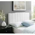 thumbnail image 7 of Camilla Channel Tufted Twin Performance Velvet Headboard, White, 7 of 7