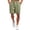 Light Green-R2, variant on Linen Shorts for Men with Drawstring Elastic Waistband Shorts Casual Summer Lightweight Vacation Linen Shorts Flat Front Cotton Linen Wear with Pockets,Brown M