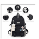 thumbnail image 3 of Set 5 Mochila Bolsas Escolar Estudiante Lapicera Tote Lona Xtellar negro, 3 of 3
