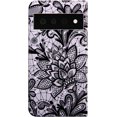thumbnail image 2 of Wallet Case for Google Pixel 6 Pro, Colorful Painted Premium PU Leather Cute Flip Cover with Card Holder & Kickstand Phone Case for Google Pixel 6 Pro Black Lace, 2 of 14