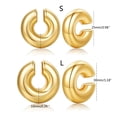 thumbnail image 5 of Qisuw Stylish Chunk Ear Clips Elegant Non Piercing Ear Cuff for Men and Women Unisex Thick Cartilage Earrings Trendy Jewelry, 5 of 19