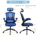 Ergonomic Office Desk Chair Computer Chair with Adjustable FlipUp