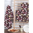 thumbnail image 2 of Easter Bunny Eggs Kitchen Dish Towels for Drying Dishes Set of 2, Spring Leaves Daisy Flowers Vintage Purple Waffle Weave Microfiber Hand Tea Bathroom Towels Quick Dry & Absorbent Towel 15.7x23.6, 2 of 7