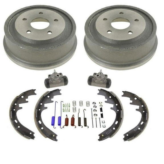 Rear Drums Shoes Wheel Cylinders Spring Kit for Dodge Ram 1500 Pick Up 00-01
