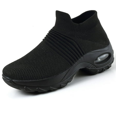 

YOURDIARY Women s Fashion Sneakers Arch Support Slip On Breathe Mesh Walking Shoes