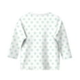 thumbnail image 3 of TFEOQRY Children Girls' Fashion Pullover Shirts Polka Dot Printed 3/4 Sleeve Round Neck Tops Shirt, 3 of 4