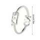 thumbnail image 2 of Anillos para mujer, regalos para mujer, moda para mujer, diamante, sí, no, letra inglesa, abierto, anillo para mujer, 2 of 3