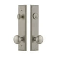 thumbnail image 4 of Grandeur 840151 Carre Solid Brass Tall Plate Single Cylinder Keyed Entry Set - Brass, 4 of 6