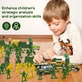 thumbnail image 6 of TOY Life Army Men Toys for Boys, Toy Soldiers Die Cast Vehicles Play Set 95 Pieces Army Toys, Army Men Action Figures Boys Gift for Holiday, Includes Army Guys Base Toy Props 4 Military Toy Vehicles, 6 of 8