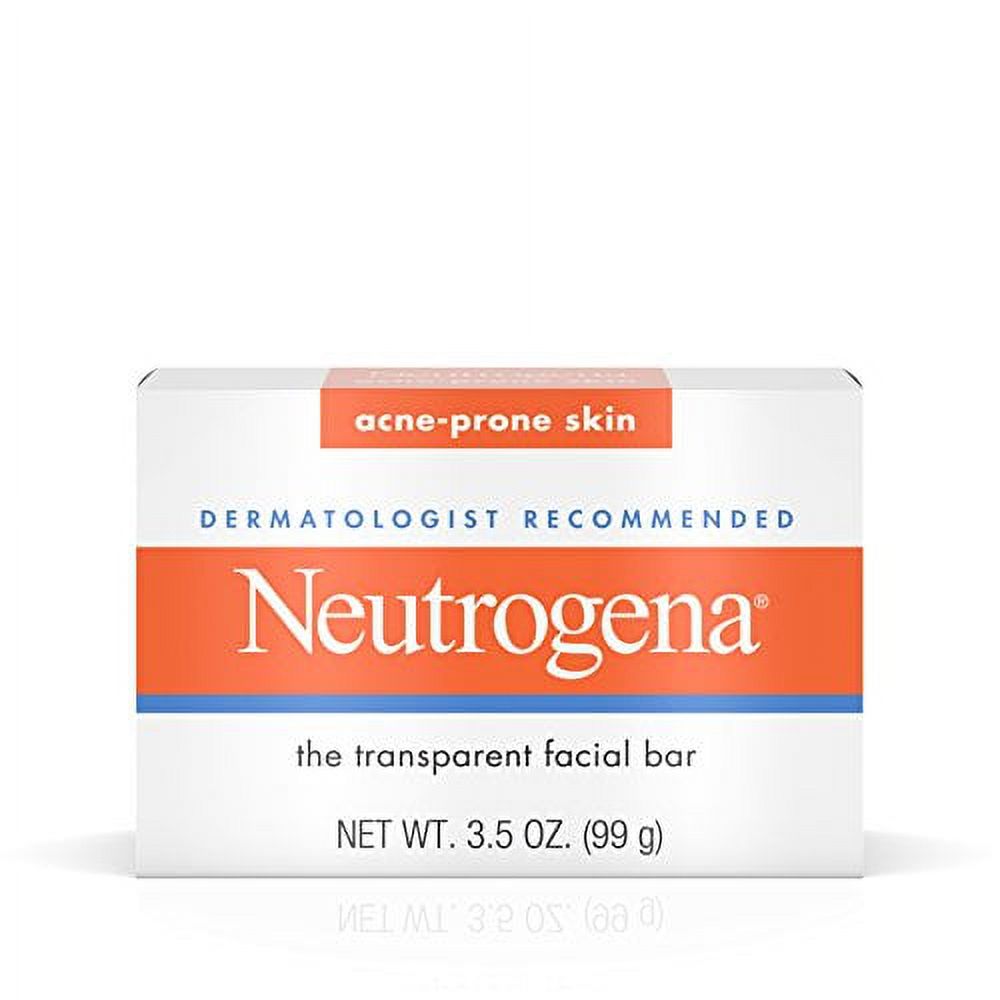 Acne-Prone Skin Formula Transparent Facial Bar 3.5 oz (Pack of 2)