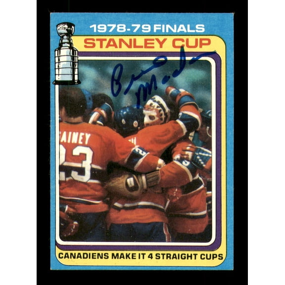 Pierre Mondou Autographed 1979-80 Topps Card #83 Montreal Canadiens SKU #251294