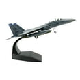 thumbnail image 4 of Modelo fundido a presión, escala 1/100, F15E Fighter, avión de juguete para con gran detalle, con soporte, avión de colección para gabinete de, 4 of 9
