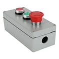 thumbnail image 2 of Switch Box Push Button Switch Control Operation Box Accident Control Box Switch Box Aluminum Alloy 3 Button Control Operation Box IP66 Dustproof Waterproof 175x80x55175x80x55, 2 of 8
