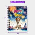 thumbnail image 5 of Happy New Year with Brittany Spaniel Fireworks Holiday Xmas Winter 2025 Spiral Bound Journal Brittany Dog Lover Gifts Idea 5x7in Spiral Notebook - 00025, 5 of 5