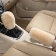thumbnail image 1 of 2Pcs Car Handbrake Grip Covers Gear Shift Knob Cover Handle Plush Sleeve Winter Soft Warm Hand Brake, 1 of 7