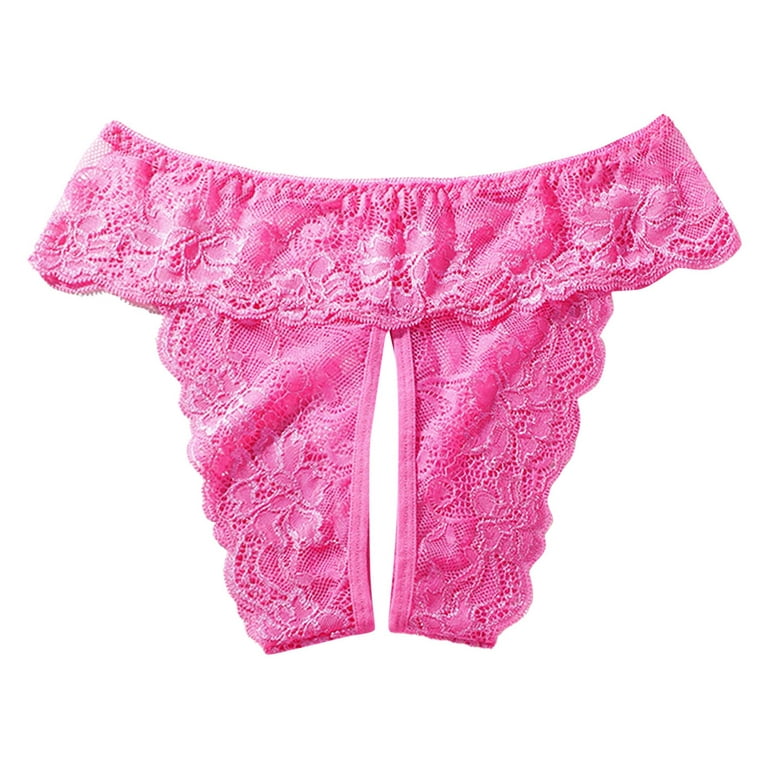 PEASKJP Women Panties Stretch Cheeky Underwear for Women Underwear Bikini  Panties Stretch Seamless Hipster Panty Hot Pink L 