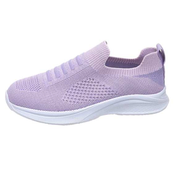 Ediodpoh Women's Sneakers Lightweight on Casual Running Shoes for Outdoor and Everyday Use Fashionable Design Comfortable Sneakers for Women Purple 37