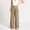 Khaki, variant on Delayuji Womens Business Pant Dressy Soft High Waist Wide Leg Pant Strecth Pants For Senior Women Ladies Workwear