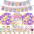 thumbnail image 1 of Squishmallows-themed birthday party decoration set, 1 of 4