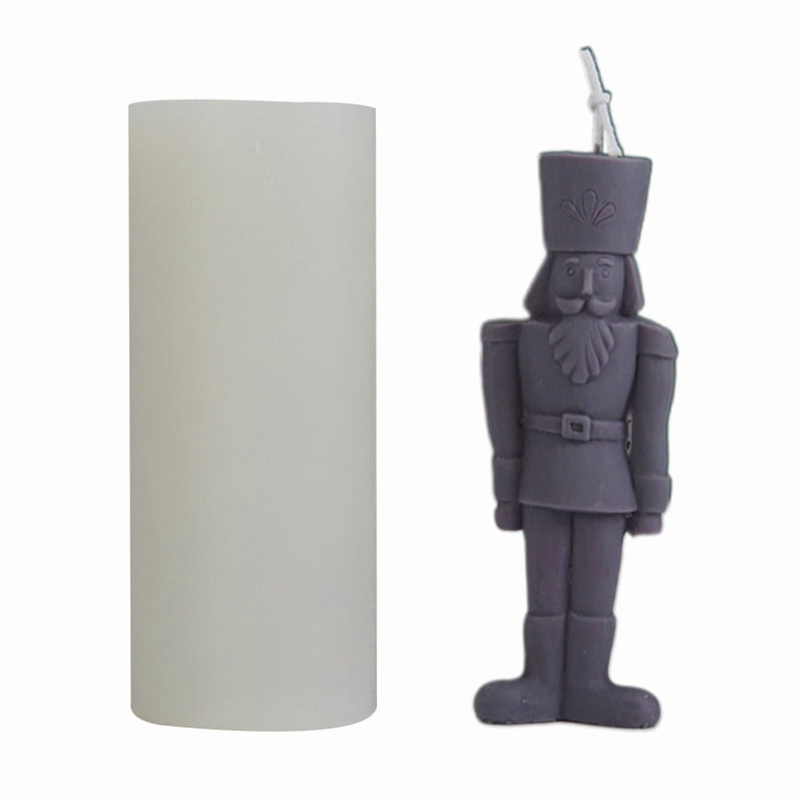 3D Candle Mold Silicone King Craft Mould Human Shape Molds Handmade Supplies for DIY Candle Soap Plaster Making Moulds Accessory