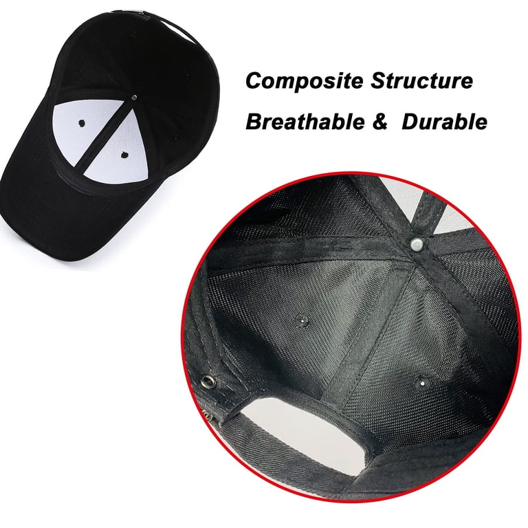 2 Packs Black+bluish-grey Baseball Cap Golf Dad Hat For Men And Women 2 Packs Black+bluish-grey Baseball Cap Golf Dad Hat For Men  main image 4