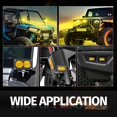 thumbnail image 7 of LED Pods Amber, 2Pcs 40W 3 Inch Driving Light Pod Yellow Off Road Bumper Lights Super Bright LED Work Light Cube Waterproof Combo Fog Light for Truck ATV UTV SUV Motorcycle Boat, 7 of 7
