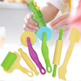 thumbnail image 2 of 6 Pcs Plastic Clay Dough Modeling Tool Children Educational Learning DIY Kit, 2 of 3