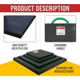 thumbnail image 2 of 4 Pack 15"x15"x1.5" Thick Outrigger Pad for RV with Ergonomic Handle - High Density Black Stabilizing Jack Landing Pad for Crane, Wrecker, Tow Truck, RVs, 2 of 8
