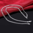 thumbnail image 1 of Cadena de plata de ley 925 de 1MM, collar de plata a la moda, cadena de serpiente de alta calidad para hombres y mujeres, 1 of 5