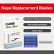 thumbnail image 5 of Cuchillas Feather Nape de un solo filo con protector, paquete de 3, 5 of 7