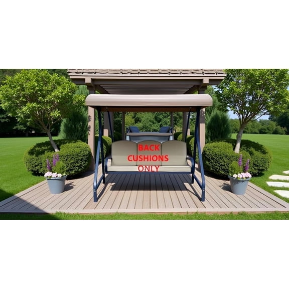 • Replacement BACK CUSHIONS can fit with model# GCS00229C Garden Treasures 3-person swing.