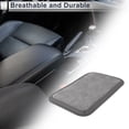 thumbnail image 2 of Unique Bargains Car Center Console Cover Car Armrest Cover 12.6"x8.07"x0.39" Suede Faux Leather Gray, 2 of 7