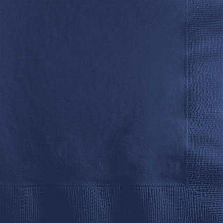 Touch of Color Beverage Napkins, 2-Ply, Navy, 50 Ct