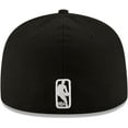 thumbnail image 4 of Men's New Era Black Chicago Bulls Black & White Logo 59FIFTY Fitted Hat, 4 of 6