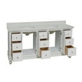 thumbnail image 2 of Bella 72" Double Bathroom Vanity with White Cabinet and Quartz Top, 2 of 6