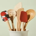 thumbnail image 2 of Ayesha Curry Tools and Gadgets Cooking Utensil Set, 6-Piece, Redwood and Charcoal, 2 of 7