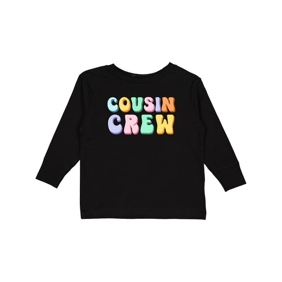 Inktastic Cousin Crew Boys or Girls Long Sleeve Toddler T-Shirt