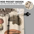 thumbnail image 5 of Rustic Mushroom Print Kitchen Curtains 3-Piece Set 27.5x36in Polyester Fabric Cozy Look Perfect for Thanksgiving Dinner, 5 of 6