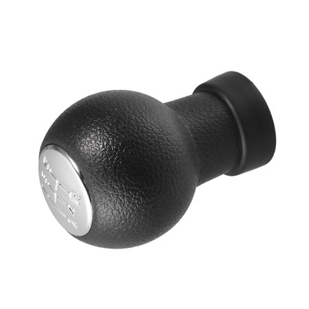Unique Bargains 5 Speed Manual Gear Stick Shift Knob Fit for Suzuki Swift 05-10 SX4 07-13 ALTO 10-15 Black Silver Tone