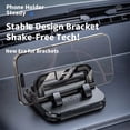 thumbnail image 4 of Car Phone Holder for Dashboard with Parking Number Plate, 360° Rotating Phone Mount for Navigation, Strong Adhesive Anti-Shake Stand for Most Smartphones, Black, 4 of 4